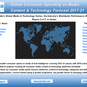 Global Consumer Spending on Media Content & Technology Forecast 2017-21