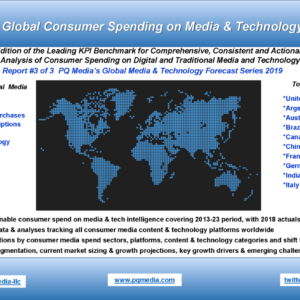 Global Consumer Spending on Media Content & Technology Forecast 2019-23