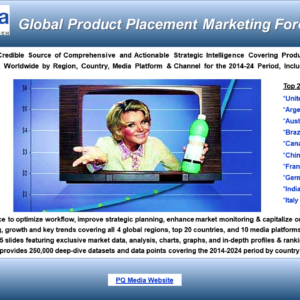 Global Product Placement Forecast 2020