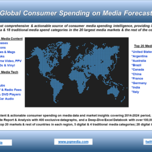 Global Consumer Spending on Media Forecast 2020-2024