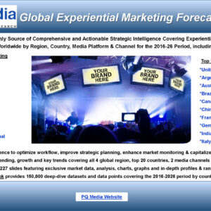 Global Experiential Marketing Forecast 2022-2026
