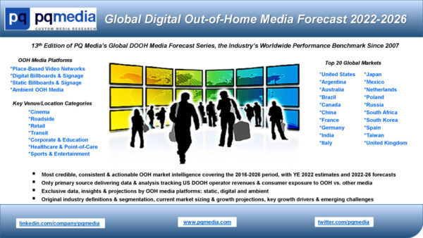 Global Digital Out-of-Home Media Forecast 2022-2026